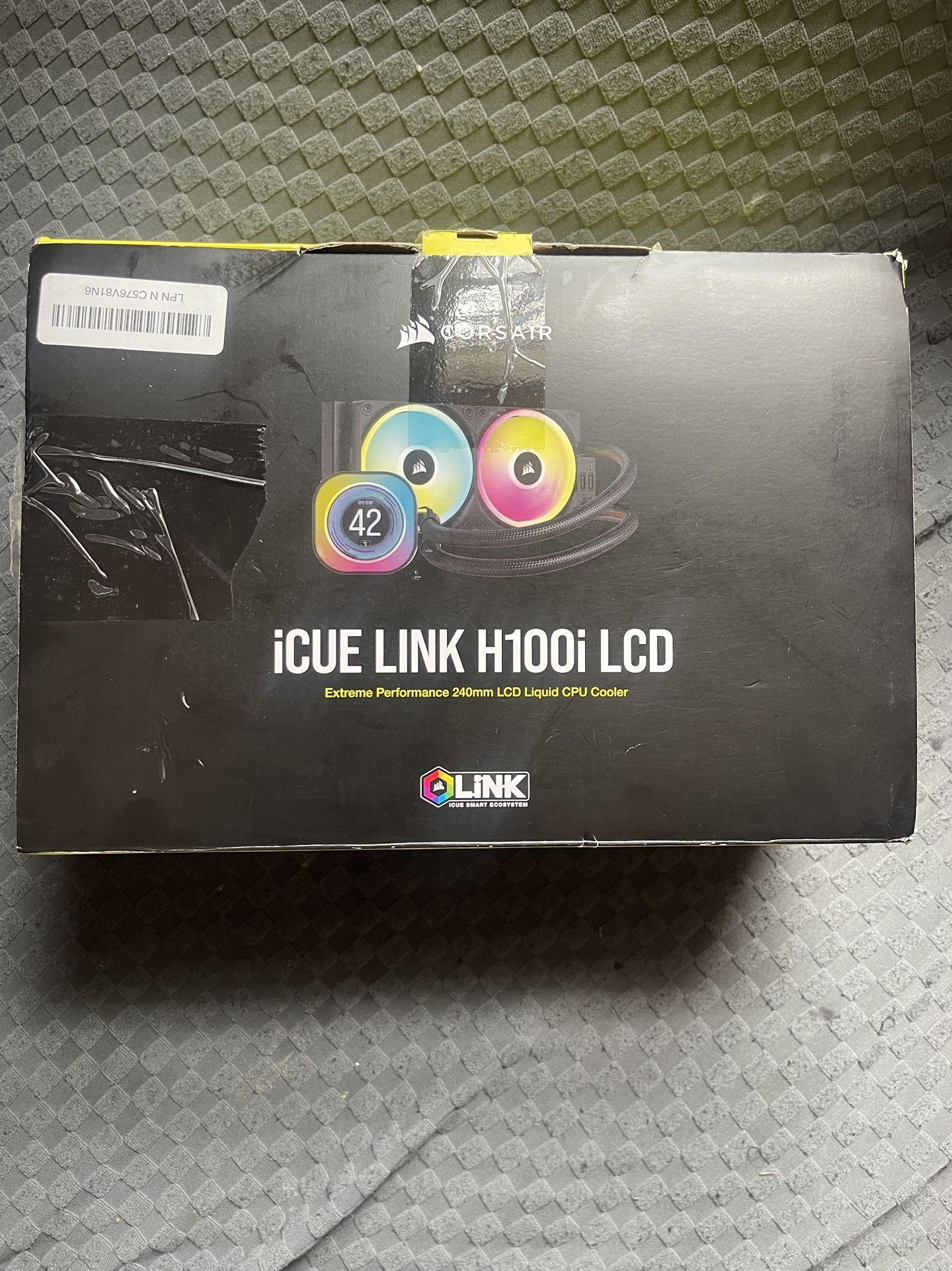 CORSAIR iCUE Link H100i RGB Liquid CPU Cooler. New In Box!