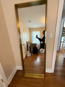 Restoration Hardware Metal Dovetail Mirror