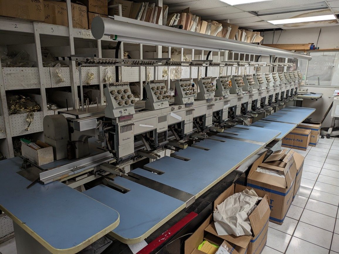 Barudan Embroidery Machine - 15 Heads