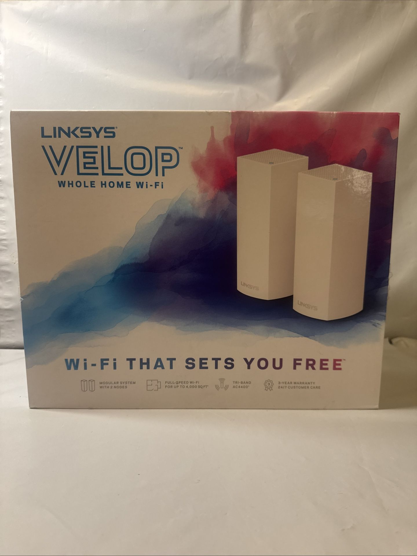 Linksys Velop WHW0302 Whole Home Wi-Fi System 2-Pack - White