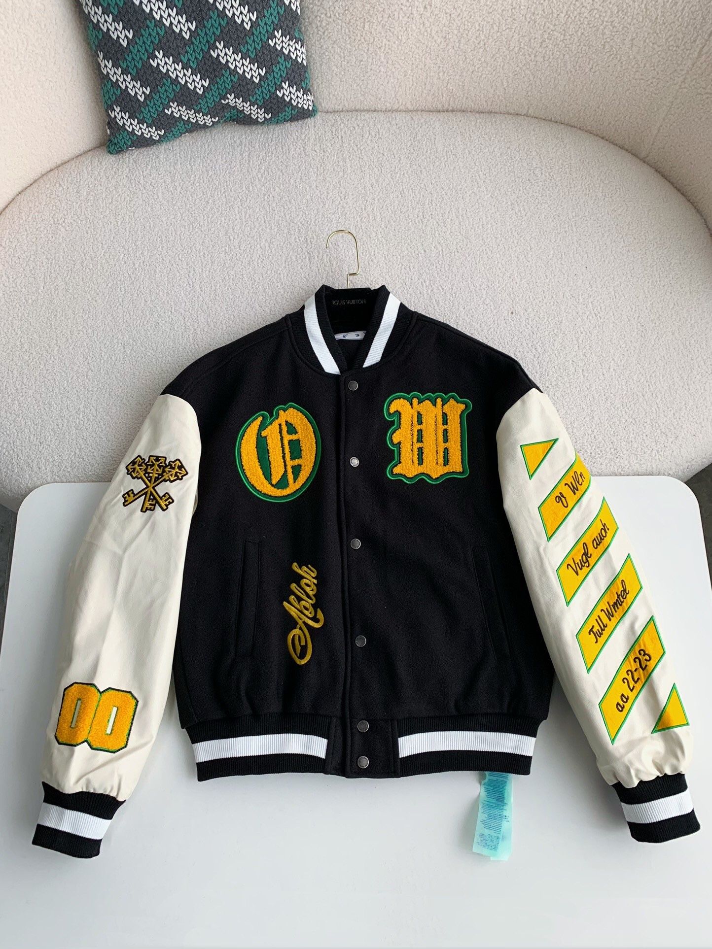 OFF-WHITE ColorBlock FW22-23 Baseball Jacket