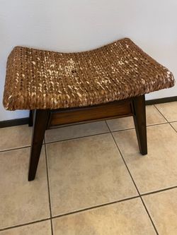 Curved Wooden Bench