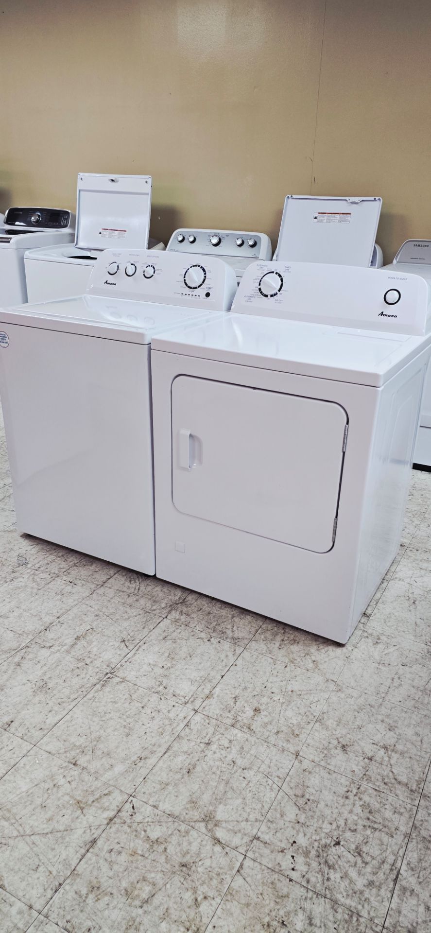 Washer and dryer amana electric delivery extra fee