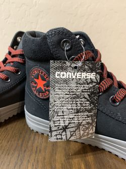Converse CTAS Boot (Black/Charcoal, Grey/Signal Red)