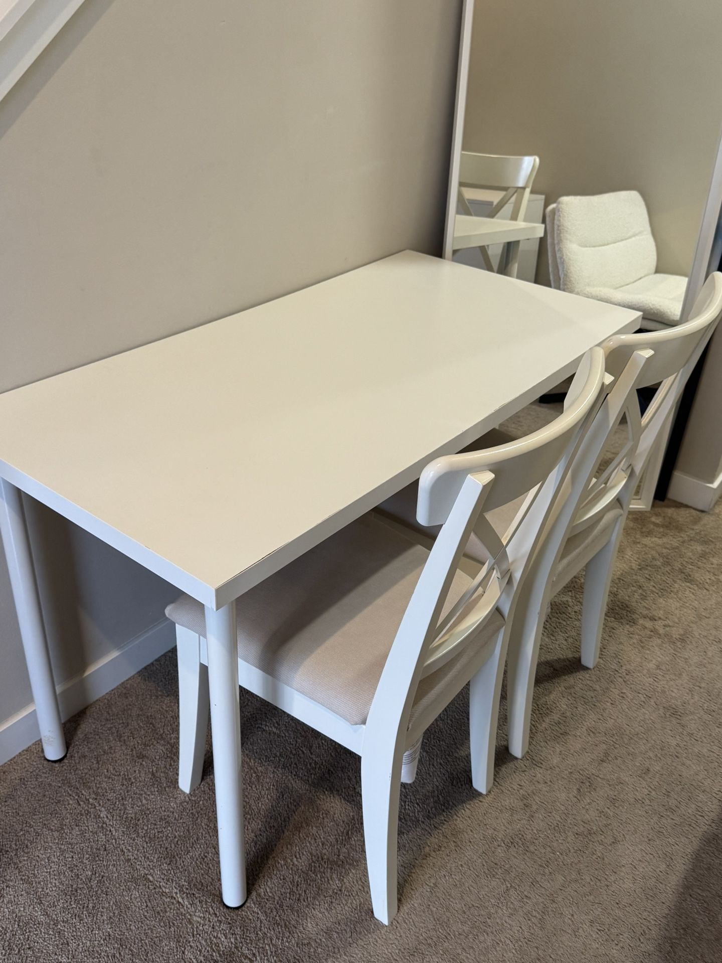 Ikea table & Ikea chairs 