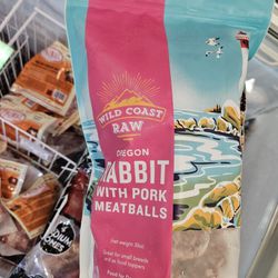 Wild Coast Raw Rabbit And Pork Raw Meatballs 4 Dogs