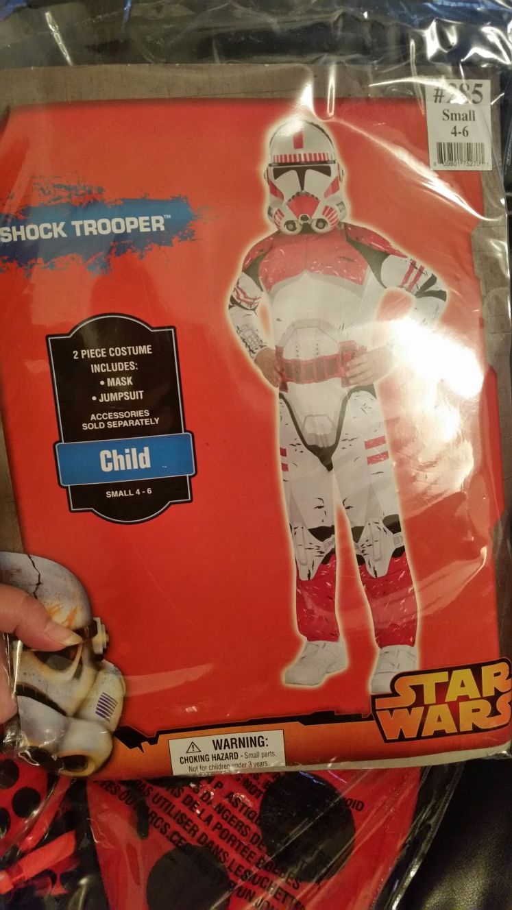 Kids star wars shock trooper costume