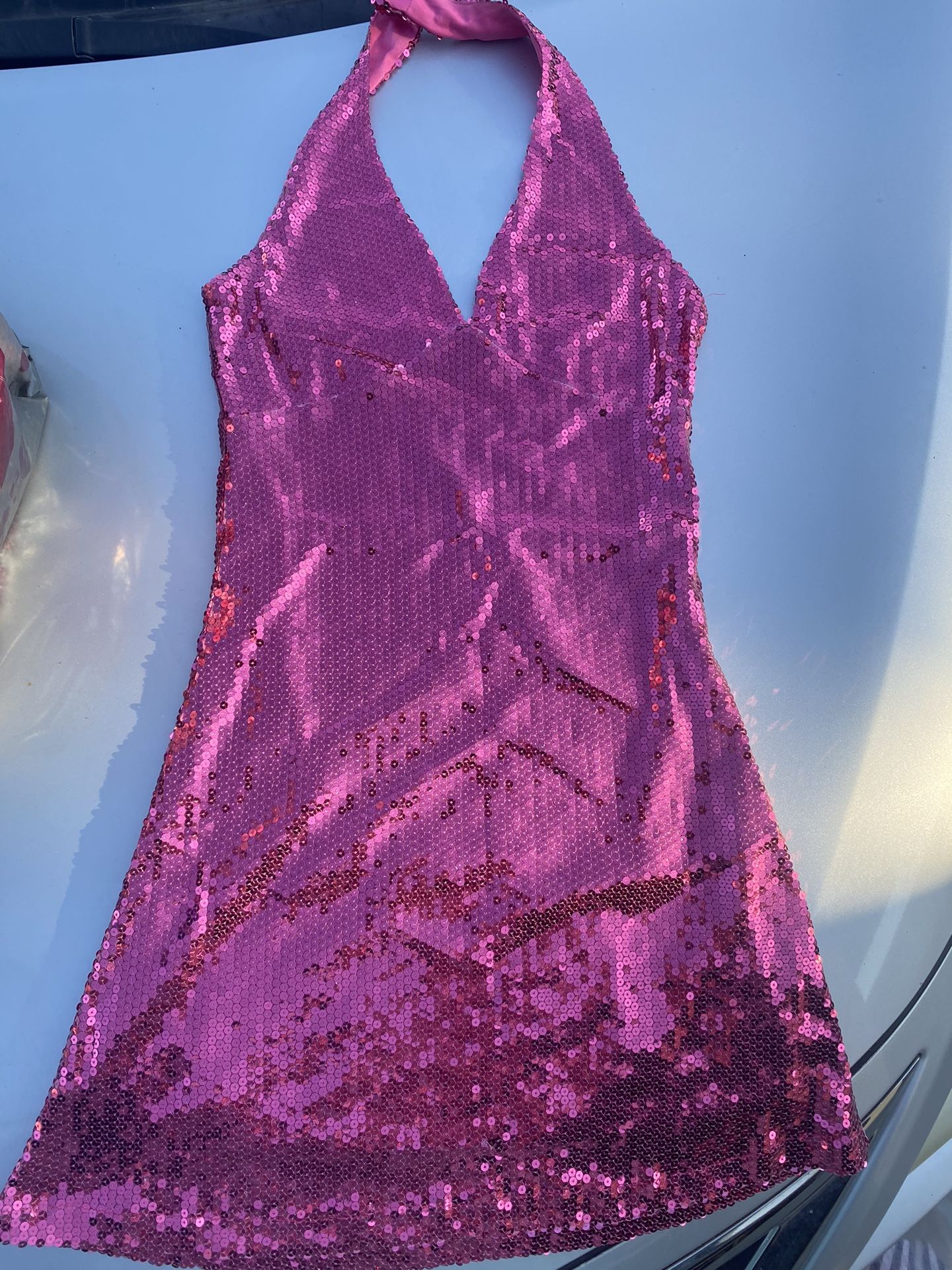 Pink Sequence Dress