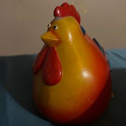 Red Chicken Piggy Bank