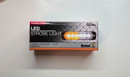 4.4" LED Strobe Light Amber/Clear Part No.(contact info removed)