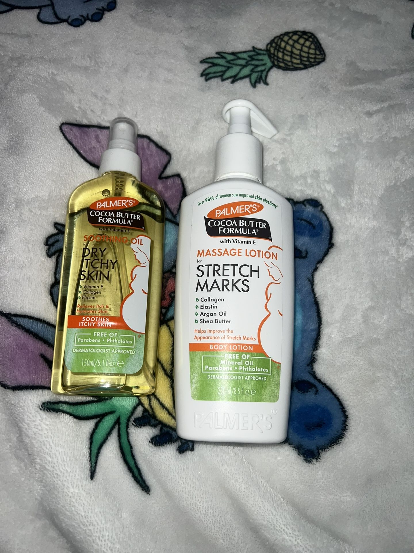 New Mom Kit - Palmers cocoa Butter Stretch Marks Lotion And Oil Kit