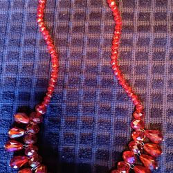 1970s Vintage Red Necklace 