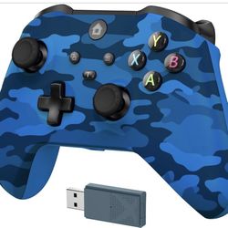 Kamylorus Wireless Controller for X-BOX Series X|S, X-BOX One & Windows 10/11, 2.4G Plug and Play Gaming Gamepad with 3.5mm Audio Jack, Supports Dual 