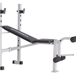 CAP Barbell - 100 lb Standard Vinyl Weight Set and bench with rack. Factory sealed