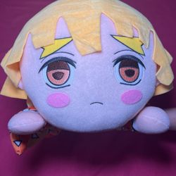 Demon Slayer Kimetsu no Yaiba Large 17” Nesoberi Plush Zenitsu Agatsuma Sega