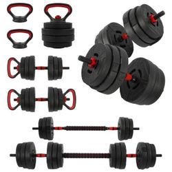 Dumbbell Weight Set 60 LBS 4-1 Exercises