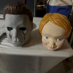 Popcorn Bucket Michael Myers Chucky Halloween