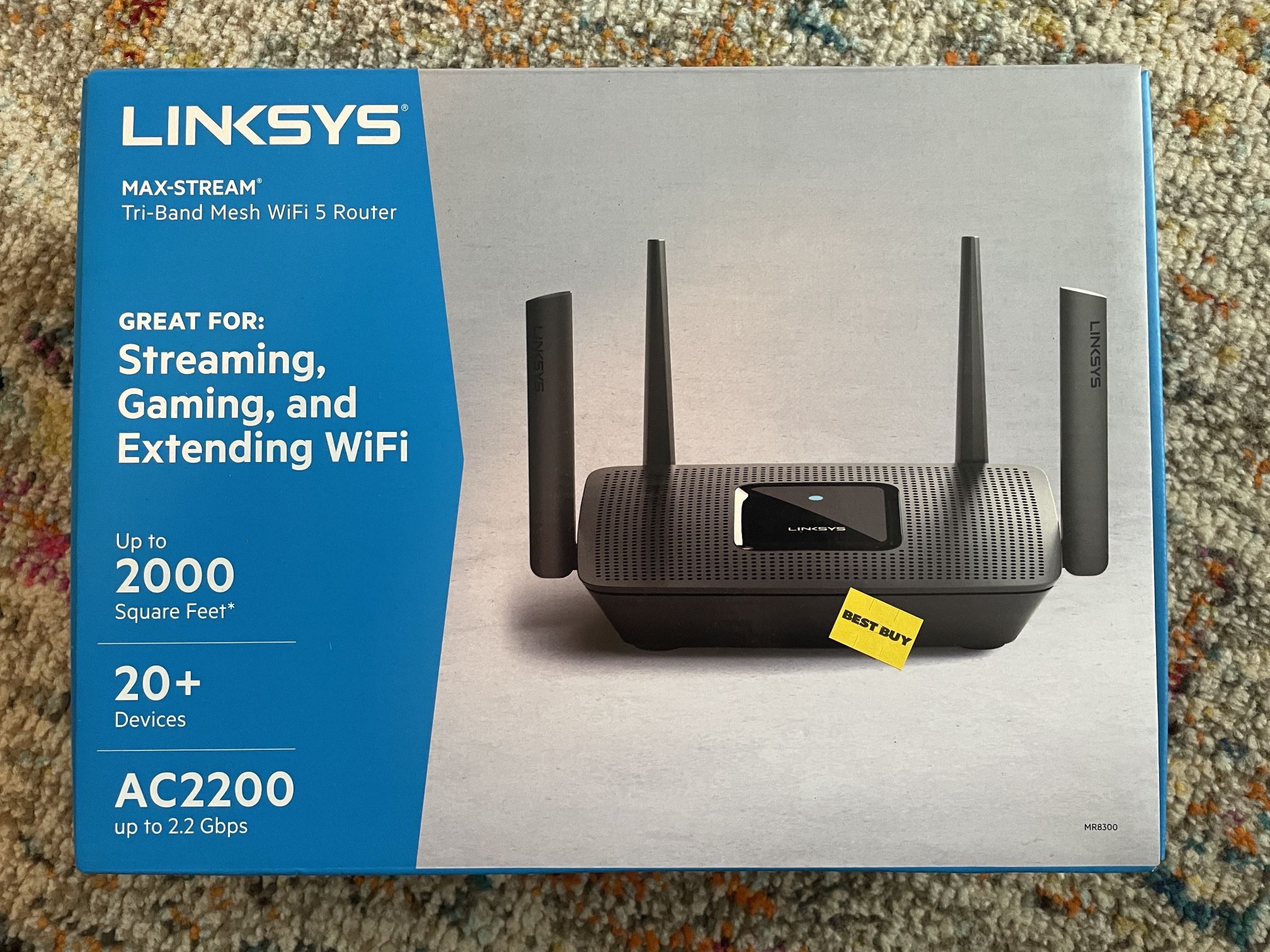 Linksys AC2200 Tri-Band mesh Wifi 5 Router