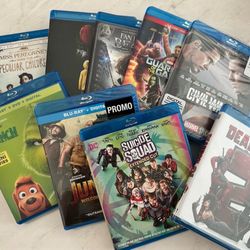 9 Blu-Ray DVD Bundle (2 sealed)