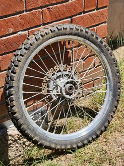 Mx Front Wheel And Dunlop Tire