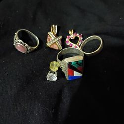 Sterling Silver Lot Of 6