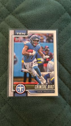 Topps Chimere Dike Tennessee Titans Football Card