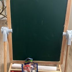 Kids Chalkboard, Whiteboard And Art Scroll 