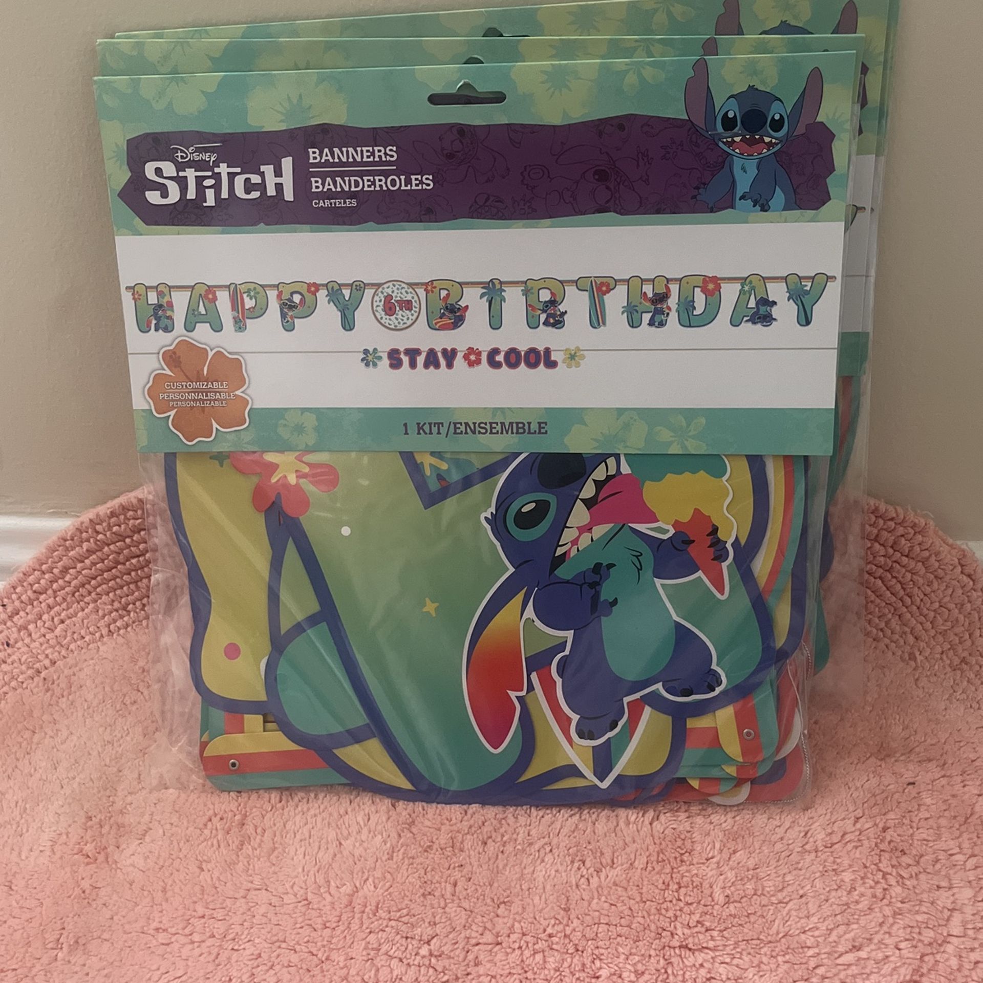 Stitch Birthday Banner