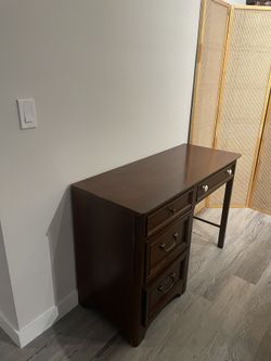 Beautiful Wood Desk with Drawers