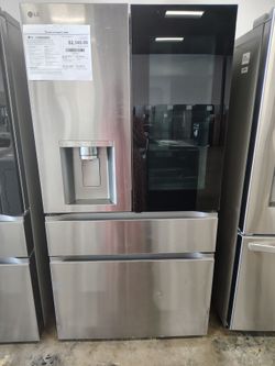LG 29cu.ft.Smart Insta view Door-in-Door Stander -Depth Max 4-Door French Door Refrigerator  with MyColor and Craft Ice