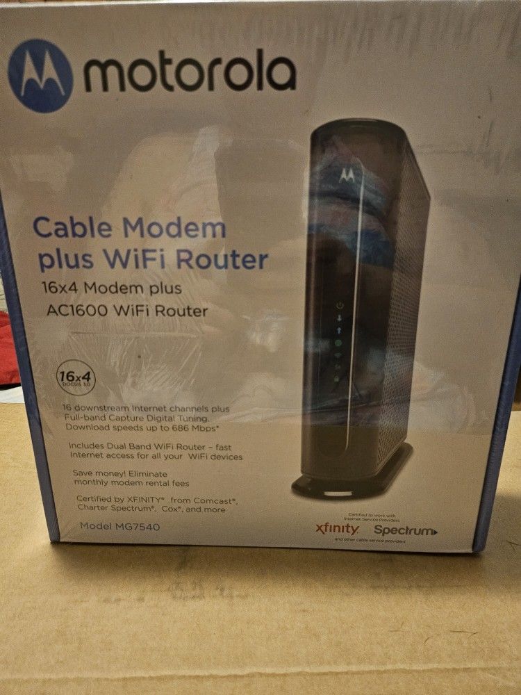 Motorola MG7540 Cable Modem and WiFi Router