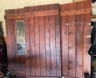 (3) Vintage Solid Wood Plank Doors (2-30” & 1-34” x 80”) - $500 for All 3