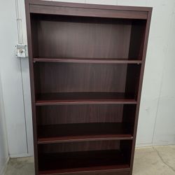 Solid Wood Bookshelve With Adjustable Shelves 