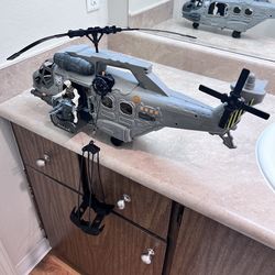Military Toy Helicopter with Action Figures $20