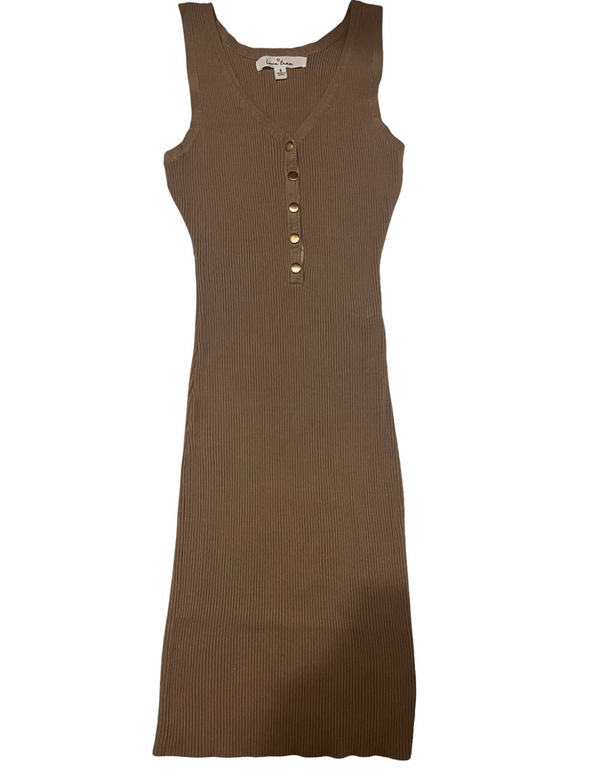 Brown Sleeves Dress