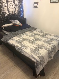 Full size bed with headboard