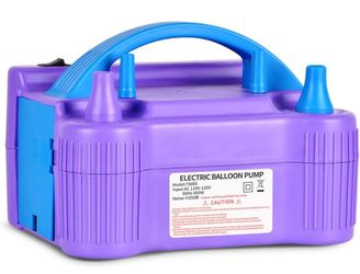 Balloon Pump Electric Air Pump for Balloons Dual Nozzle Balloon Inflator Blower Machine with 10 Pack Balloon Arch Making Kit for Party Event Decoratio
