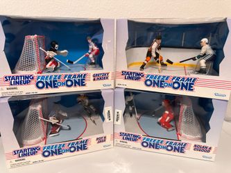 LOT of (4) Freeze Frame Hockey Dual Figurine Boxes NEW