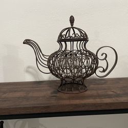 Wrought Iron Tea Kettle 