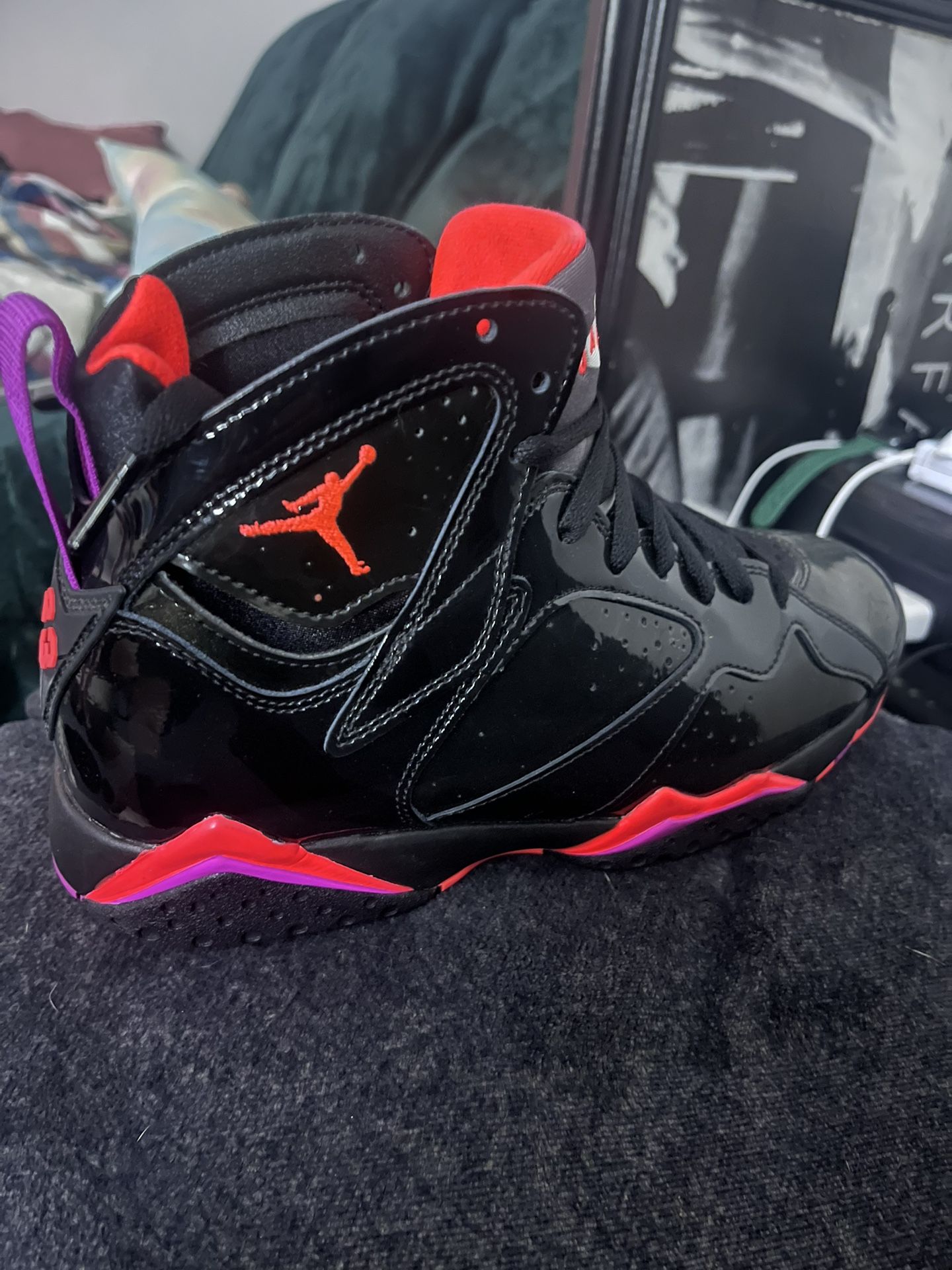 Jordan Retro 7 Black Patent