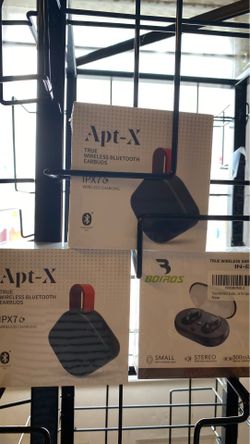 True wireless bluetooth earbuds with charger case ($35 each