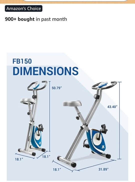 XTERRA Fitness Folding Exercise Bike