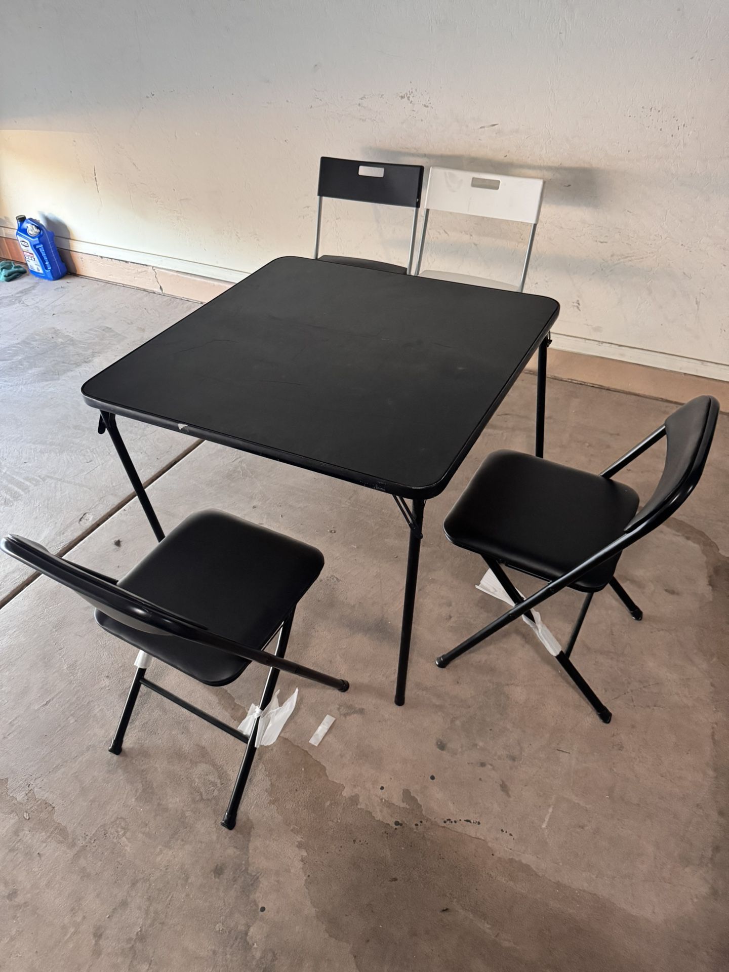 3-PC Black Table Set