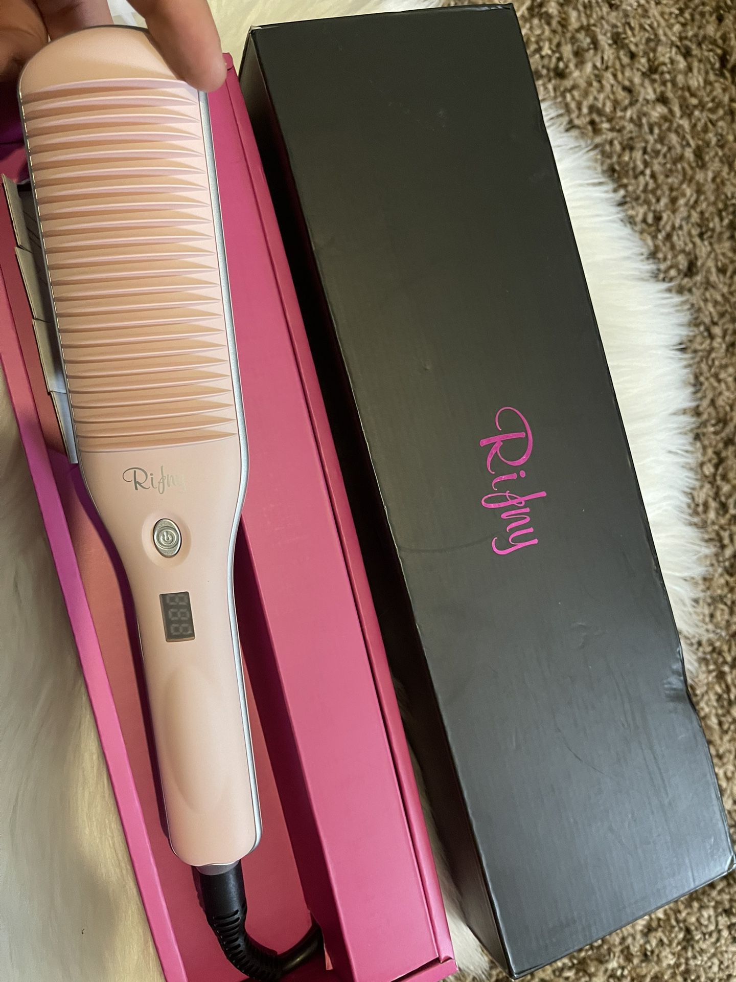 Rifny Hair Straightener (Pink)
