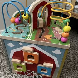 Wooden Activity Cube