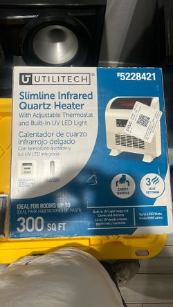 Utilitech slimline infrared quartz heater