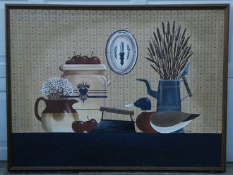 Framed Country Still Life - Very Large