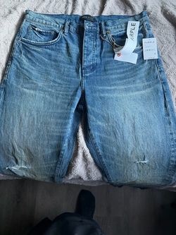Purple jeans