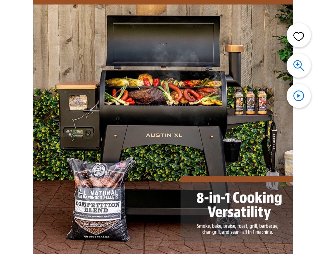 Pit Boss Austin XL 1000 Sq in Wood Fired Pellet Grill and Smoker