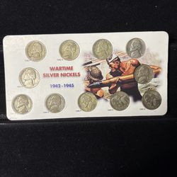 SILVER WAR TIME NICKELS 1(contact info removed)